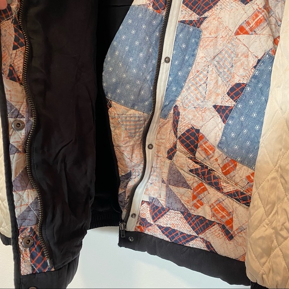Free People rudy quilted bomber jacket in patchwork - Picture 6 of 7